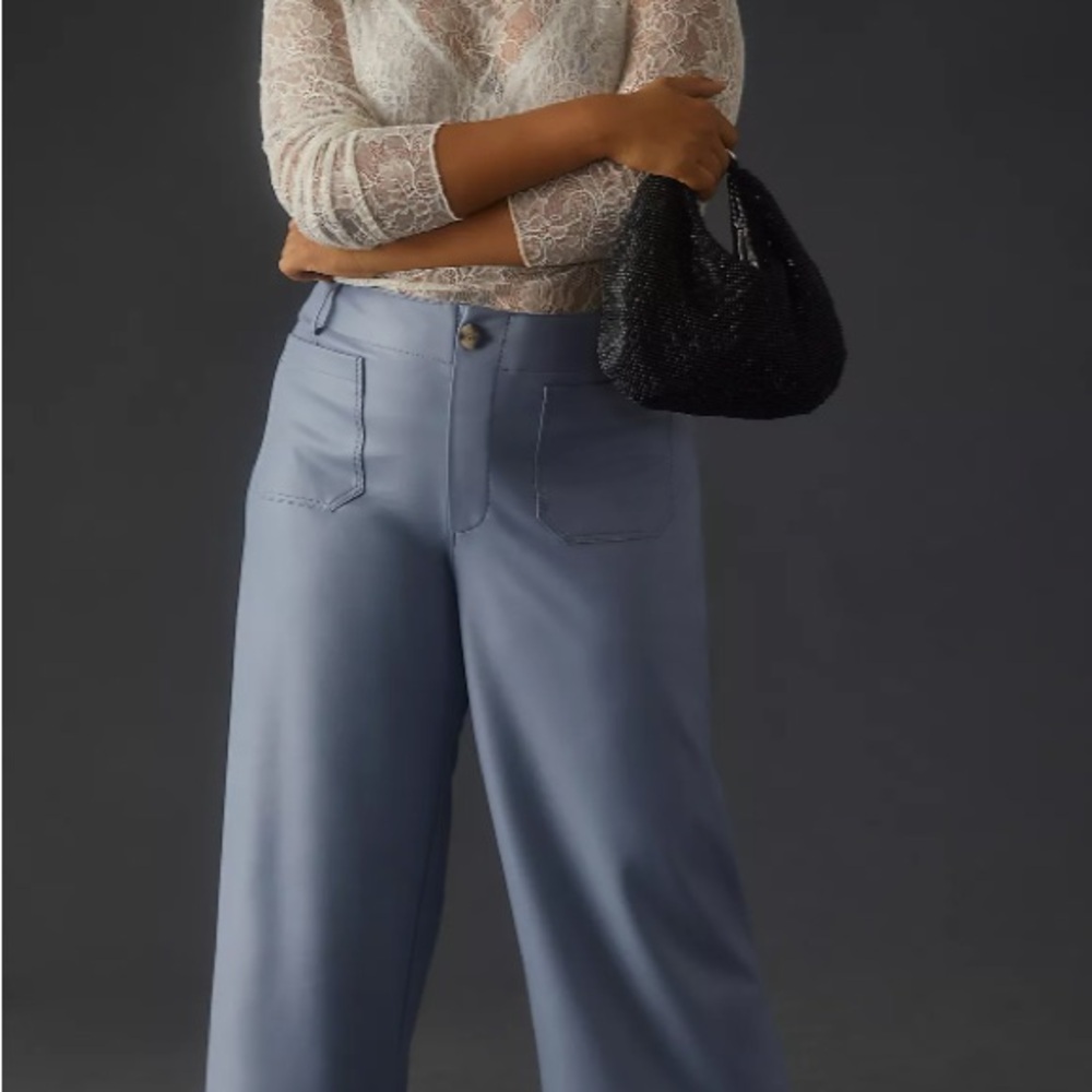 Women's Blue Wide-Leg Pants
